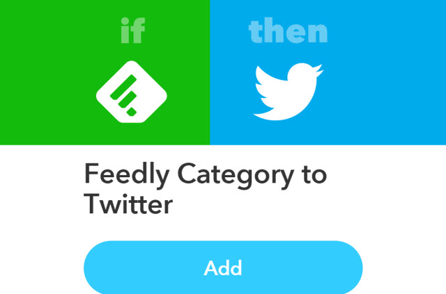 IFTTT + Feedly