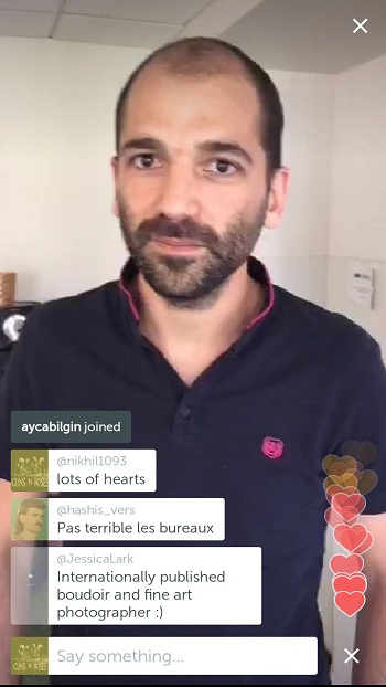 Periscope commenting