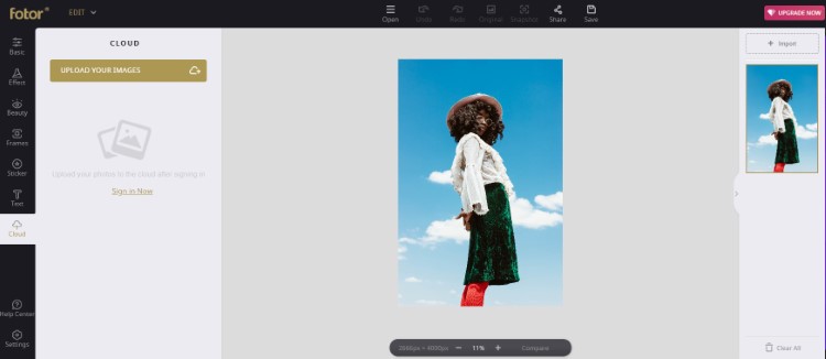 free photo editing program online