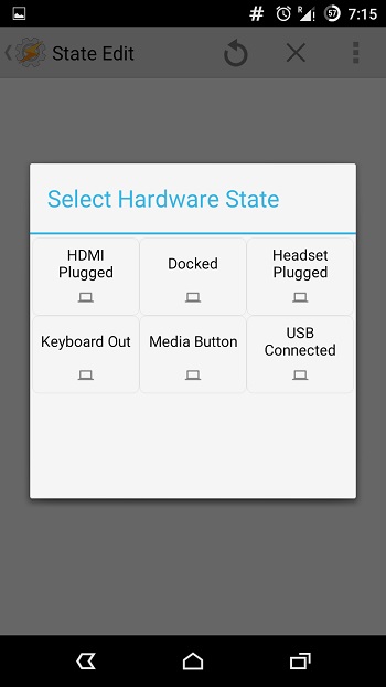 Tap on Hardware connected