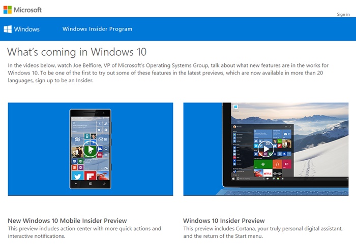 Important Information about Windows 10