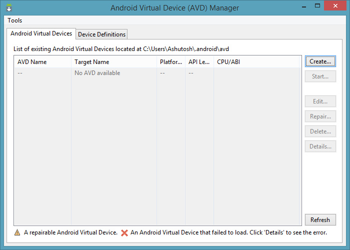 avd manager without android studio