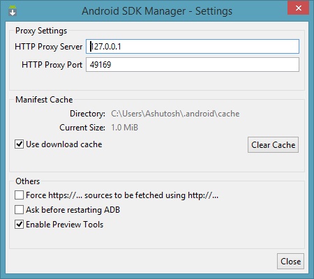 android sdk manager download windows