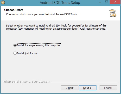 Install SDK Tools