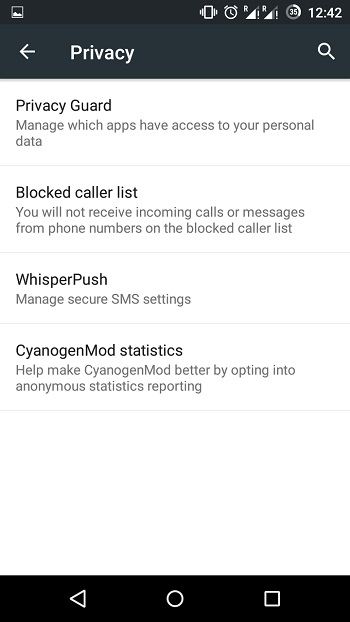 privacy cyanogenmod