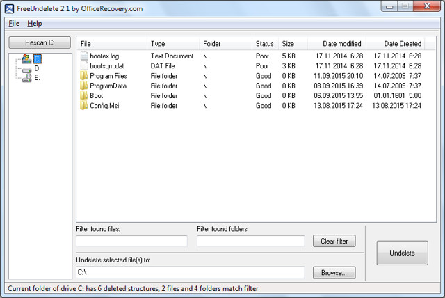 top ten free recover deleted files software