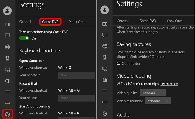 video capture windows 10