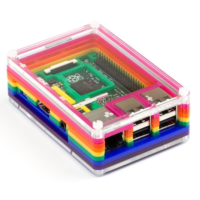 Pibow Rainbow Raspberry Pi Case