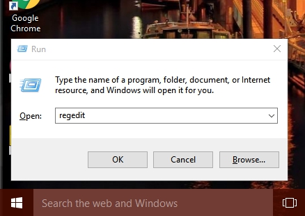 Registry Editor Run Windows 10