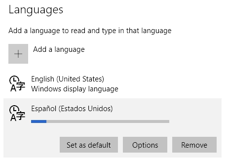 Windows 10 Language Downloading