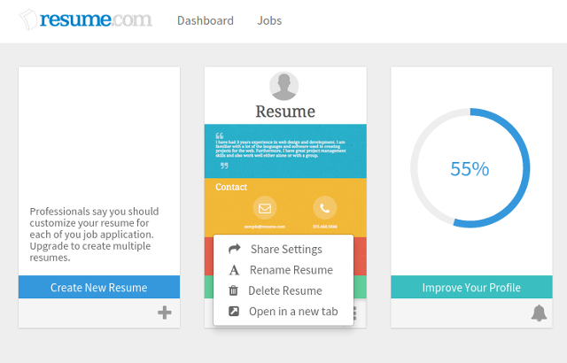 online-resumes-resumecom-dashboard