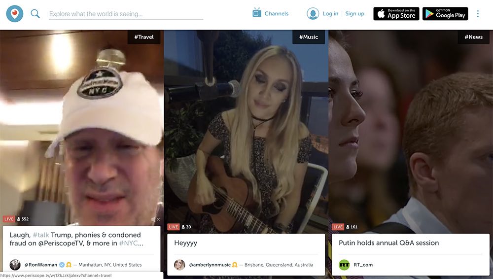 periscope video sharing site