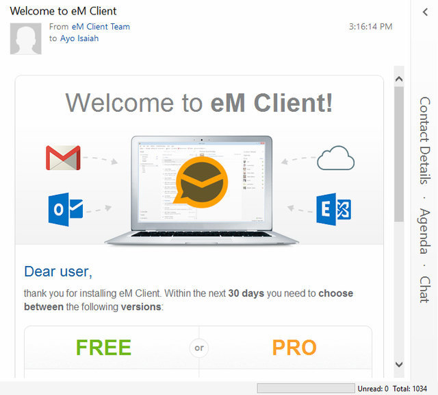 alternative to em client free versionk