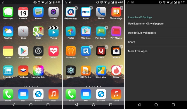 Ios launcher for android