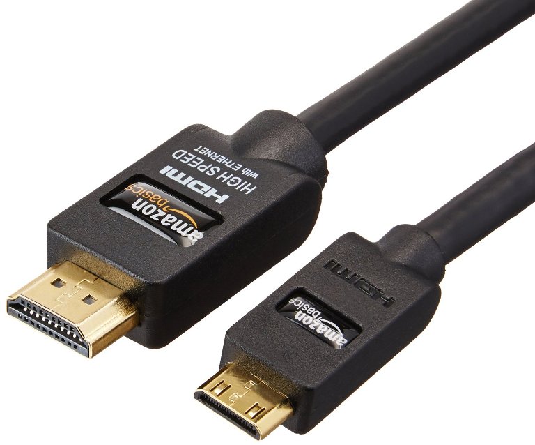 AmazonBasics High-Speed HDMI Cable (Mini HDMI to HDMI)