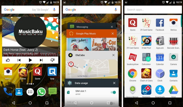 Android Lollipop UI