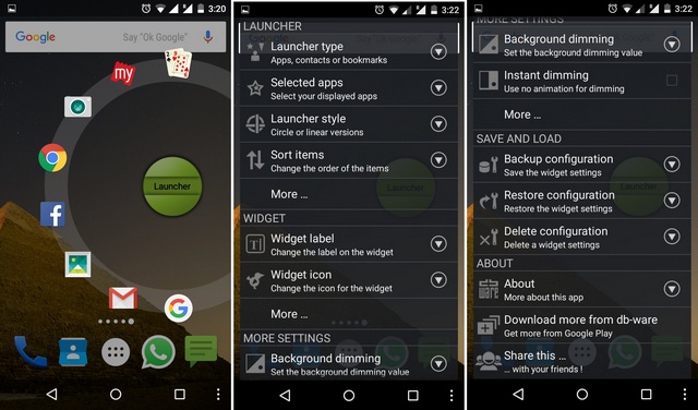 Circle Launcher Widget Android