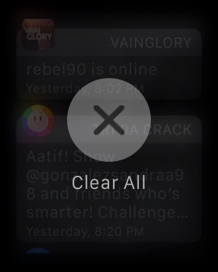 Force Touch Clear All