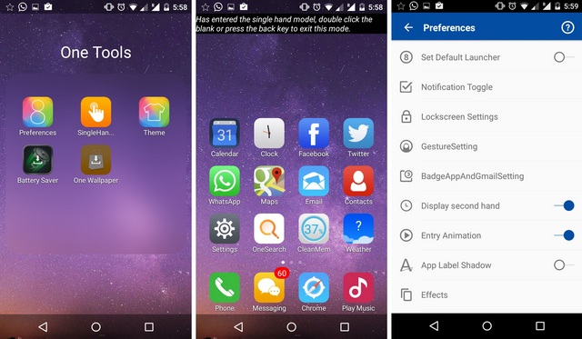 One launcher Tools Android App