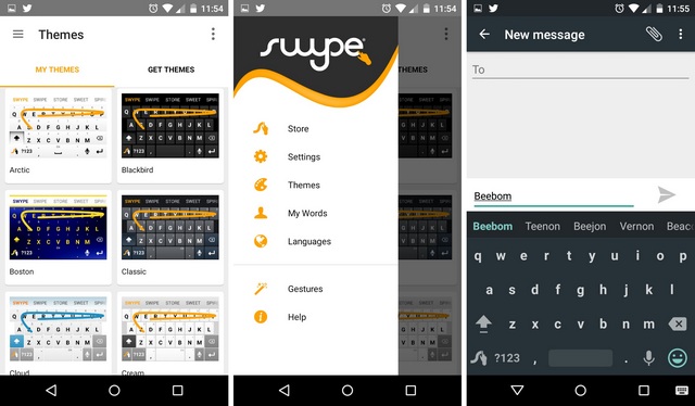 Swype keyboard Android