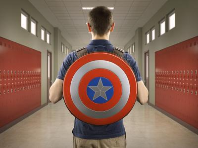 Captain America Shield Backpack - Geeky gifts for Christmas