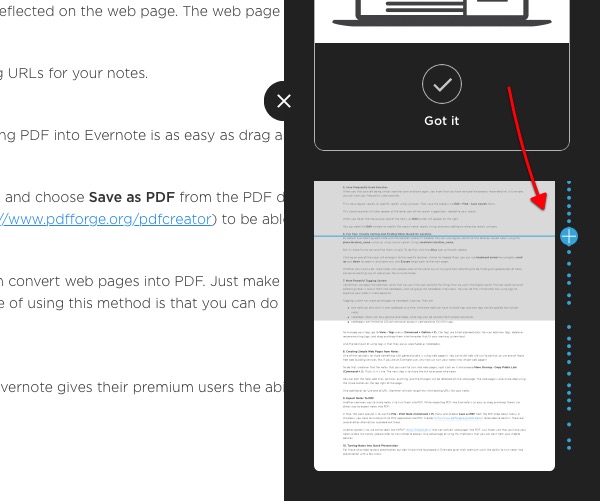 Evernote 10c - Adding Breaks