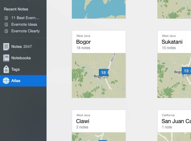 Evernote 6a - Maps