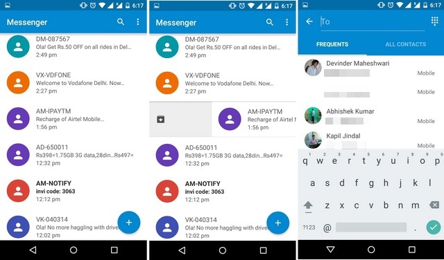 Google Messenger SMS Android app