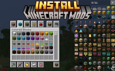 Player's creative inventory and JEI mod on the side