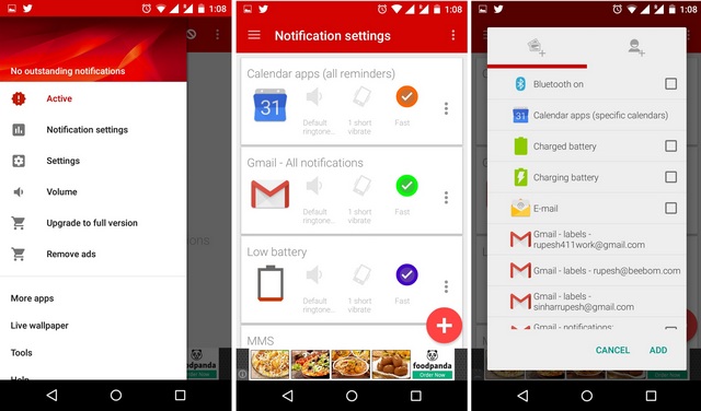 Light Flow notifications Android app