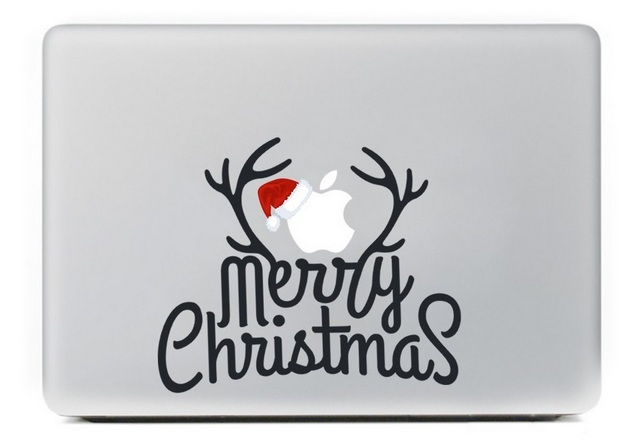 Merry Christmas Macbook Decal Sticker