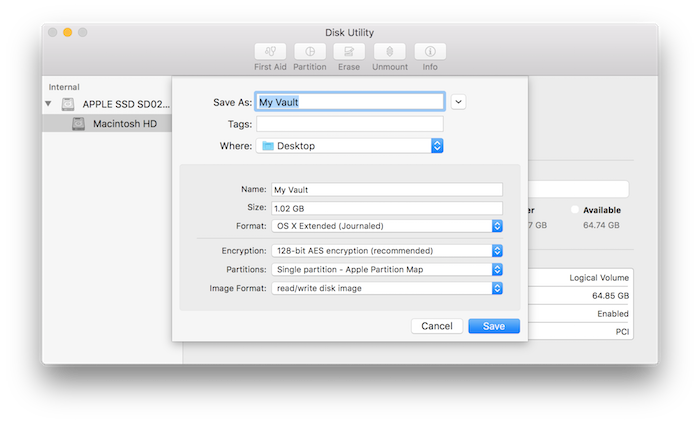 password lock folder mac