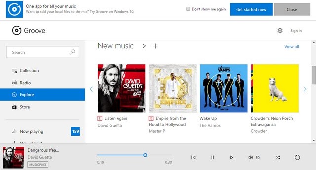 Microsoft Groove Music