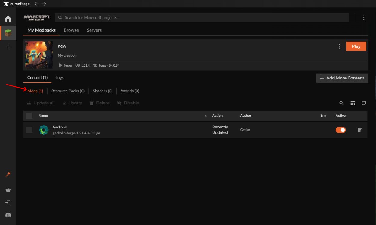 Minecraft Curseforge Mods