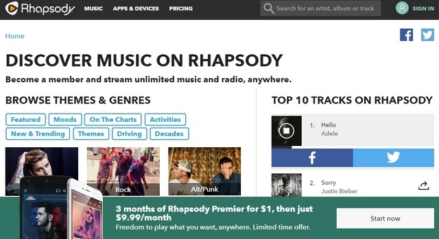 Rhapsody web