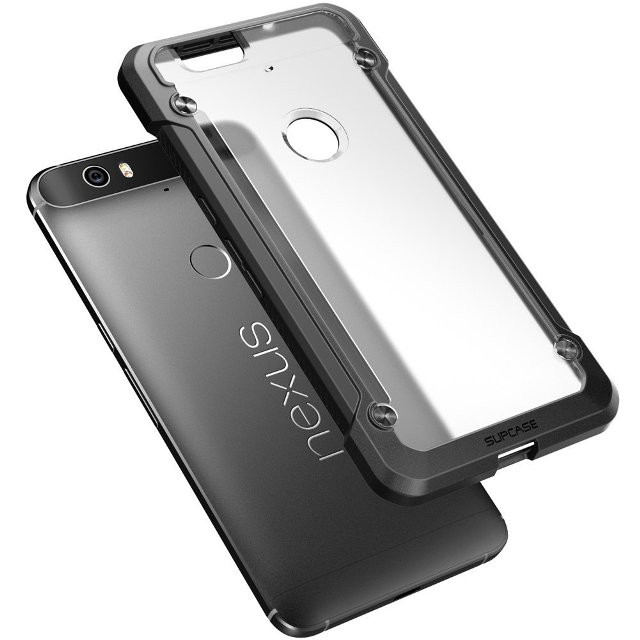 Hardcase for Google Nexus 6P recubierto de goma cubierta Láminas de protección