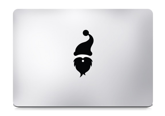 Santa Claus Christmas Macbook Decal Sticker