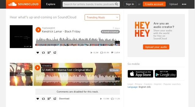 SoundCloud Web