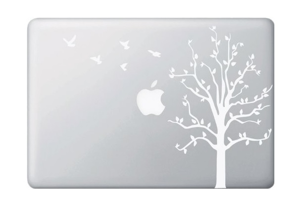 Tree with Birds Macbook Decal Sticker