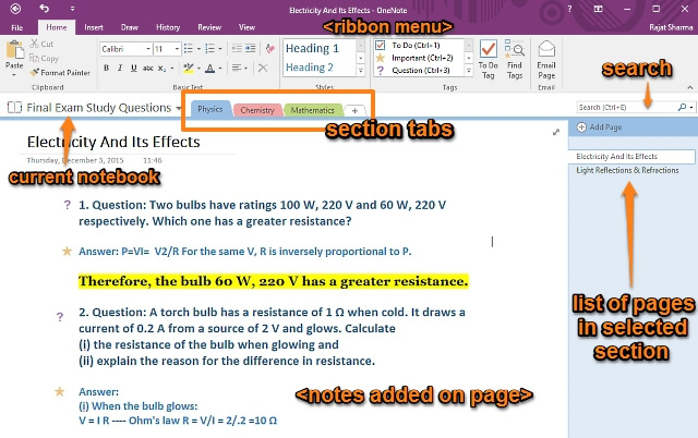 onenote basic ui