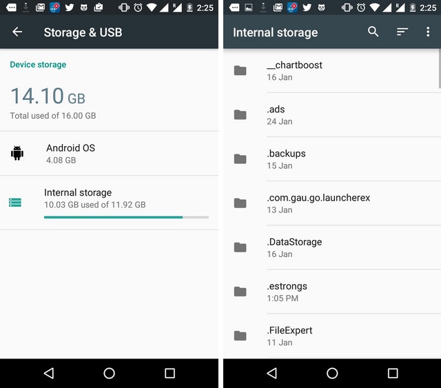Android 6.0 Marshmallow File Manager