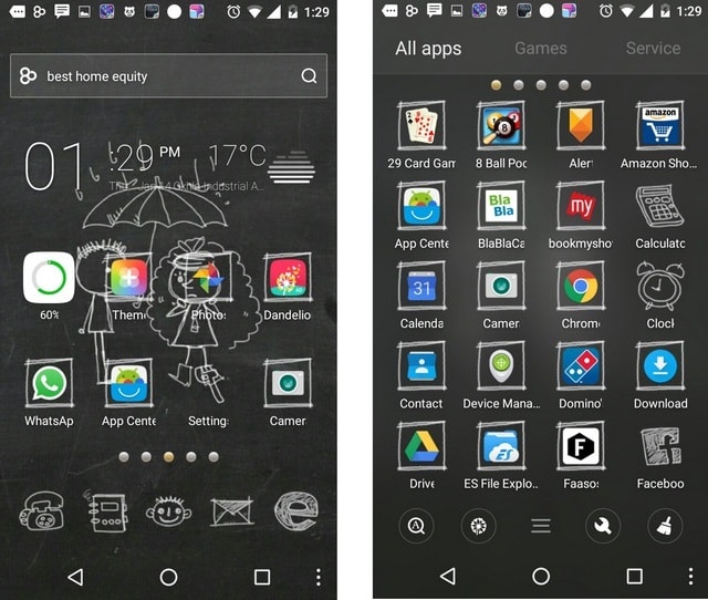 Blackboard Go Launcher Theme