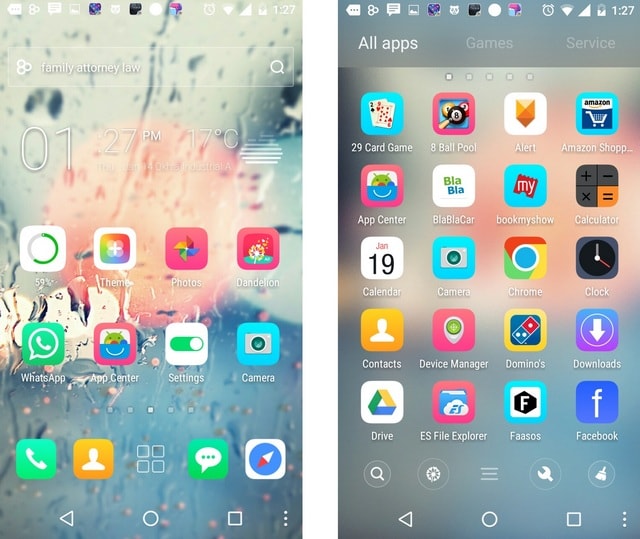 Glass Go Launcher Theme