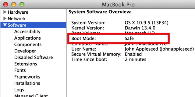 Mac Boot Options -bb- Safe Mode