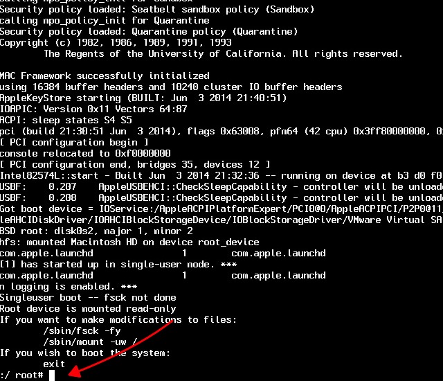 Mac Boot Options -bb- Single User Mode