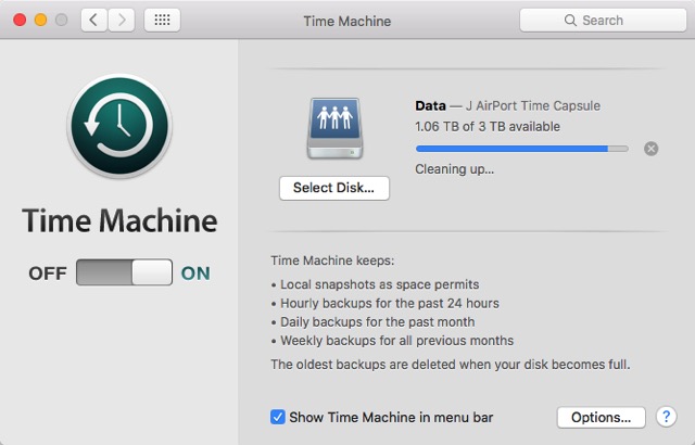 Mac Boot Options -bb- Time Machine