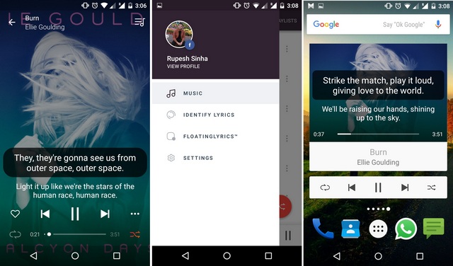Musixmatch Music Player Android app