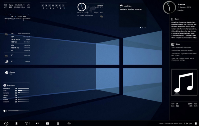 open hardware monitor rainmeter plugin windows 10