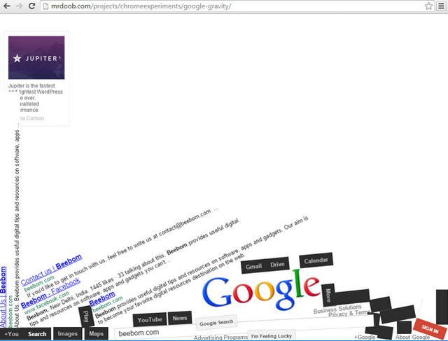 google gravity