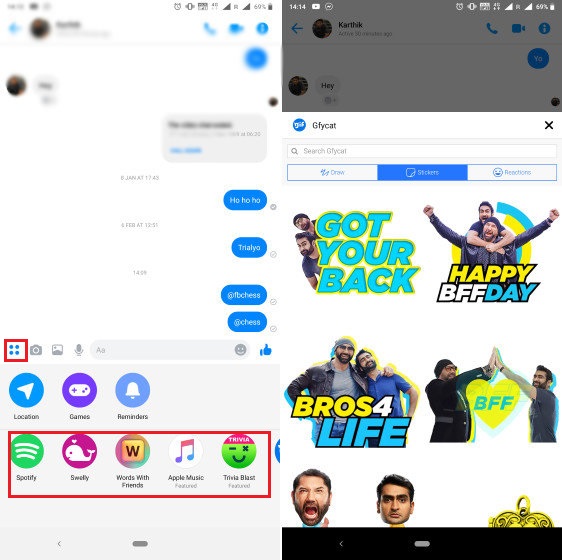 12. Use Apps Inside Facebook Messenger